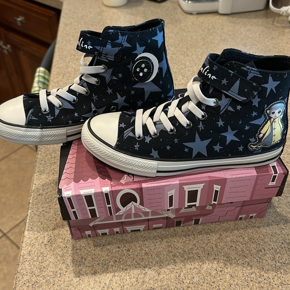 Brand New Coraline Converse All Stars
